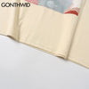GONTHWID Tees Shirt Hip Hop Summer Men Streetwear Painting Print Short Sleeve T-Shirts Cotton Harajuku Casual Loose Tops