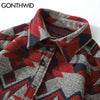 GONTHWID Thick Shirts Coat Streetwear Hip Hop Pockets Geometric Color Block Shirt Men Harajuku Casual Shirts Jacket Tops