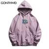 GONTHWID Van Gogh Starry Night Print Fleece Hoodies Sweatshirts Streetwear Men Hip Hop Pullover Hooded Tops Male Harajuku Jumper
