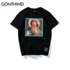 GONTHWID Virgin Mary Men's T-Shirts 2023 Funny Printed Short Sleeve Tshirts Summer Hip Hop Casual Cotton Tops Tees Streetwear