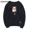 GONTHWID Virgin Mary Printed Pullover Hoodies Sweatshirts 2023 Men Women Hip Hop Streetwear Casual Cotton Hoodie Tops