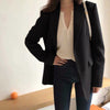 GOOHOJIO 2023 Oversized Office Lady Jackets for Women Temperament Female Blazers Autumn Casual Long Sleeve Blazer Overcoats