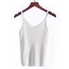 2022 Autumn Sexy Crop Top Knitted Tank top Women Blouse Soft V Neck Tops Female Sleeveless Vest Casual streetwear Camis