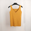 2022 Sexy Crop Top Knitted Autumn Tank top Women Blouse Sleeveless V Neck Top Female t-shirt Vest Casual Camis Streetwear