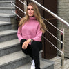 GOPLUS Autumn Winter Turtleneck Women's Knitted Sweater Plus Size Thick Warm Long Sleeve Women's Sweater Pullover Clothing Femme