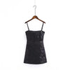 Fashion Chinese Style Spaghetti Strap Floral Print Bodycon Dress Sexy Sleeveless Backless Party Mini Dresses C4985