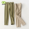 GOPLUS 2022 Spring Green Khaki Plus Size Jeans Women's High Waist Mom Jeans Loose Casual Straight Pants Vaquero Mujer C9865