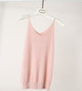 Sexy Autumn Knitted Tank Top Women Blouse Fashion Silver Thread Deep V Neck Top Female shirt Sleeveless Vest Casual Camis