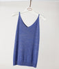 Sexy Autumn Knitted Tank Top Women Blouse Fashion Silver Thread Deep V Neck Top Female shirt Sleeveless Vest Casual Camis