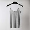 Sexy Knitted Tank Top Women Summer Crop top 2022 Solid Silver V Neck t-shirt Female Sleeveless Vest Casual Camis Blouse
