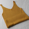 Summer Sleeveless V-Neck Sexy Knitted Tank Top Women Fashion Cotton Elastic Camis Female Vest Casual T-shirt Camisole
