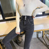 GUUZYUVIZ High Waist Skinny Jeans Woman Plus Size Stretch Distress Jeans Denim Pants Korean Casual Vinatge Pantalon Femme Jean