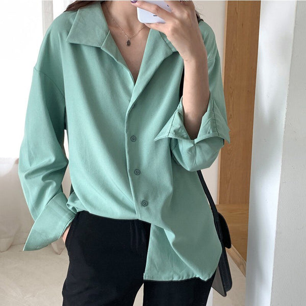 GUUZYUVIZ Pink Blusas Elegantes De Mujer 2023 Oversized Long Sleeve Chiffon Shirt Korean Harajuk White All-match Women Blouses