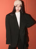 GVUW Korean Black Elegant Blazer Women Notched Neck Single Breasted Long Sleeve Suit Jackets 2023 Summer 20A2926