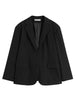 GVUW Korean Black Elegant Blazer Women Notched Neck Single Breasted Long Sleeve Suit Jackets 2023 Summer 20A2926