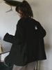 GVUW Korean Black Elegant Blazer Women Notched Neck Single Breasted Long Sleeve Suit Jackets 2023 Summer 20A2926