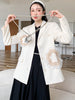GVUW Patchwork Flowers Mesh Design Sense Blazer Women Single Breasted Long Sleeve Suit Jackets 2023 antumn 20A3238