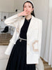 GVUW Patchwork Flowers Mesh Design Sense Blazer Women Single Breasted Long Sleeve Suit Jackets 2023 antumn 20A3238