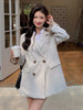GVUW Women's Suit Jacket 2023 Autumn Design Solid Color Long Sleeve Loose Blazer  Center Female Clothing 20A5946
