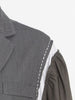 GYMAMAZES High Street Patchwork Bright Line Blazer For Women Notched Collar Long Sleeve Blazers Female Spring Clothing 2023