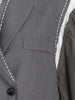 GYMAMAZES High Street Patchwork Bright Line Blazer For Women Notched Collar Long Sleeve Blazers Female Spring Clothing 2023