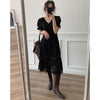Geming French Open Back dress women's 2022 spring women's Lace Floral temperament w447h