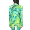 Getspring Women Blazer Jacket Long Coat Print Suit Red Green blazer Spring Plus Size Lady Blazer And Jacket 2022 Fashion