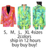 Getspring Women Blazer Jacket Long Coat Print Suit Red Green blazer Spring Plus Size Lady Blazer And Jacket 2022 Fashion