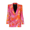 Getspring Women Blazer Jacket Long Coat Print Suit Red Green blazer Spring Plus Size Lady Blazer And Jacket 2022 Fashion