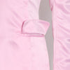 Getspring Women Blazer Puff Sleeve V-neck Pink Retro Long Blazers And Jackets Plus Size Sexy Split Suit Coats Spring/Autumn Top