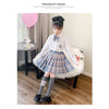 Girls JK suit uniform skirt spring and autumn college style western style suit coat girls three piece set