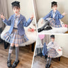Girls JK suit uniform skirt spring and autumn college style western style suit coat girls three piece set