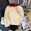 Girls Kawaii Cardigan Sweater Korean Peter Pan Collar Heart Button Long Sleeves Knitted Sweater Cute Loose Women Top 90s