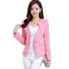 Spring Women Slim Blazer Coat 2022 Plus Size Casual Jacket Long Sleeve One Button Suit Lady Blazers Work Wear BN026