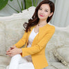 Spring Women Slim Blazer Coat 2022 Plus Size Casual Jacket Long Sleeve One Button Suit Lady Blazers Work Wear BN026