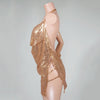 Glitter Sequin Ladies Sexy Deep V Neck Party Dress Club Wear Spaghetti Strap Womens Backless Mini Dress Off Shoulder Robes Femme