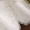 Goddess temperament tweed suit jacket 2023 double-breasted high-quality slim suit is thin and Small fragrance Jacket Women
