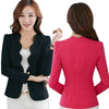 Good Quality Women Slim Blazer Coat Casual Jacket Long Sleeve One Button Suit Ladies Work Blazers Summer Spring Autumn