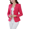 Good Quality Women Slim Blazer Coat Casual Jacket Long Sleeve One Button Suit Ladies Work Blazers Summer Spring Autumn