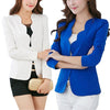 Good Quality Women Slim Blazer Coat Casual Jacket Long Sleeve One Button Suit Ladies Work Blazers Summer Spring Autumn