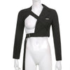 Goth Adjustable Suit Jacket Women's Trendy Dark Black Retro Streetwear Suit Jacket Women 2023 Spring  Autumn Girl Jacket