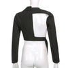 Goth Adjustable Suit Jacket Women's Trendy Dark Black Retro Streetwear Suit Jacket Women 2023 Spring  Autumn Girl Jacket