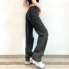 Goth Dark Punk Gothic Wide Leg Grey Women Jeans High Waist Vintage Grunge Hip Hop Hole Denim Pants Summer 90s Streetwear