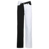 Goth Dark Y2k Aesthetic Gothic Wide Jeans Mall Goth Punk Slim Black White Color Blocking Hip Hop Women Pants Patchwork Trousers