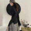 Gothic Alt Clothes Grunge Shirt Black Harajuku Japanese Style Dark Aesthetic Blouse Women Irregular Emo Medieval Rock Tops Y2k
