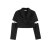 Gothic Hip Hop Streetwear Sexy Basic Patchwork Blazer Korean Y2k Aesthetic Design Simple Solid Black Pocket Cargo Skirts