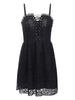 Gothic Mesh Lace Up Dresses with Bandage Women Fairy Grunge Slim Fit Long Sleeve Dresses Egirl See-through Femme Backless Robe