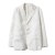 Gothic Vintage Women Jacket Long Sleeve Retro Silky Satin Blazer For Female Chinese Dragon Print Jacket White Outwears