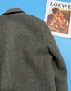 Gray Woolen Suit Jacket Women's Clothing 2023 Autumn Winter Korean Herringbone Pattern Double-breasted Blazers Coat fp344