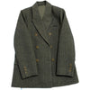 Gray Woolen Suit Jacket Women's Clothing 2023 Autumn Winter Korean Herringbone Pattern Double-breasted Blazers Coat fp344